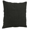 vidaXL 2-Seater Sofa with Throw Pillows Black 120 cm Fabric