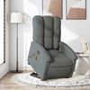 vidaXL Electric Stand up Massage Recliner Chair Dark Grey Fabric
