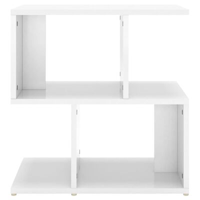 vidaXL Bedside Cabinet High Gloss White 50x30x51.5 cm Engineered Wood