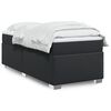 vidaXL Box Spring Bed with Mattress Black King Single Faux Leather