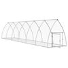 vidaXL Rabbit Hutch Silver 600x105x120 cm Galvanised Steel