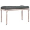 vidaXL Bench Dark Grey 80x40x49 cm Fabric