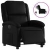 vidaXL Electric Recliner Chair Black Faux Leather