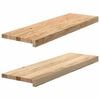 vidaXL Window Sills 2 pcs Untreated 80x25x2 cm Solid Wood Oak
