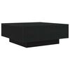 vidaXL Coffee Table Black Oak 80 x 80 x 31 cm Engineered Wood