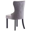 vidaXL Dining Chairs 6 pcs Grey Velvet