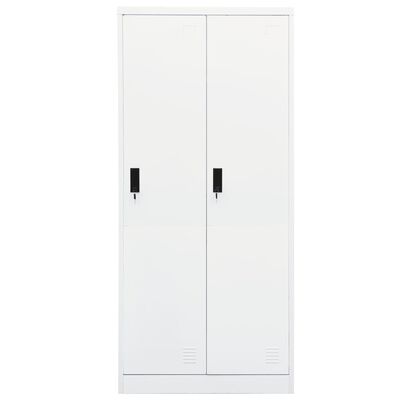 vidaXL Wardrobe White 80x50x180 cm Steel