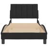 vidaXL Bed Frame without Mattress "Hanko" Black 90x190 cm Velvet