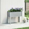 vidaXL Garden Planter 100x45x90 cm Galvanised Steel