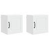 vidaXL Wall Cabinet PORTO 2 pcs White Engineered Wood
