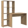 vidaXL Desk Artisan Oak Engineered Wood 138.5 x 55 x 143 cm