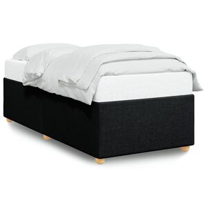 vidaXL Bed Frame without Mattress Black King Single Fabric