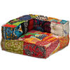 vidaXL 4-Seater Modular Pouffe Patchwork Fabric
