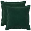vidaXL Cushion Cover 2 pcs HOUTEN Dark Green 40 x 40 cm Velvet