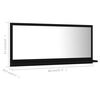 vidaXL Bathroom Mirror Black 80x10.5x37 cm Engineered Wood