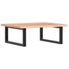 vidaXL Basin Shelf Wall Mounted Steel and Solid Wood Oak