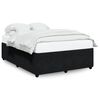 vidaXL Bed Frame without Mattress Black Double Velvet