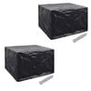 vidaXL Garden Furniture Covers 2pcs 4 Person Poly Rattan 113x113cm