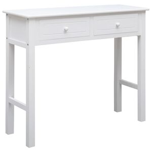 vidaXL Console Table White 90x30x77 cm Wood