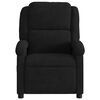 vidaXL Massage Recliner Chair Black Velvet