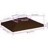 vidaXL Gazebo Top Cover 310 g/m² 3x4 m Brown