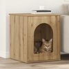 vidaXL Cat House Artisian Oak 53 x 52 x 60 cm Engineered Wood