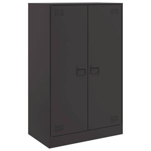vidaXL Sideboard Black 67x39x107 cm Steel