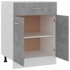 vidaXL Drawer Bottom Cabinet Concrete Grey 60x46x81.5 cm Engineered Wood