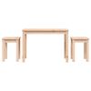 vidaXL Nesting Tables 3 pcs Solid Wood Pine