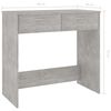 vidaXL Desk Concrete Grey 80x40x75 cm Engineered Wood