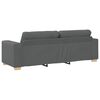 vidaXL 3-Seater Sofa Dark Grey 220x78x80 cm Fabric