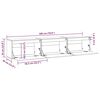 vidaXL TV Cabinets 3 pcs Honey Brown Solid Wood Pine