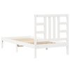vidaXL Bed Frame without Mattress White 90x190 cm Single Solid Wood