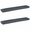 vidaXL Pallet Cushion Set 2 pcs Anthracite 200 x 40 x 8 cm