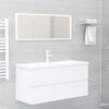 vidaXL 2 Piece Bathroom Furniture Set White Engineered Wood