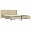 vidaXL Bed Frame without Mattress Sonoma Oak 135x190 cm Double