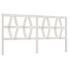 vidaXL Bed Headboard | White | Solid pine wood | 186x4x100 cm