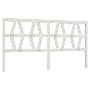 vidaXL Bed Headboard | White | Solid pine wood | 186x4x100 cm