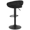 vidaXL Bar Stools 2 pcs Black Velvet