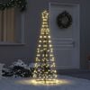 vidaXL LED Christmas Tree Warm White 100 x 100 x 250 cm Iron