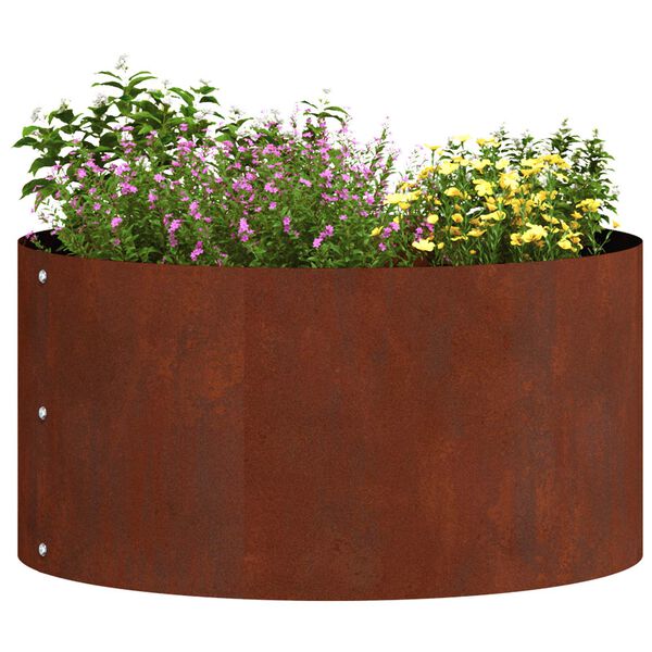 vidaXL Planter Ring Brown 40 x 40 x 20 cm Weathering Steel