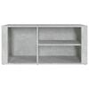 vidaXL Shoe Cabinet Concrete Grey 100x35x45 cm Engineered Wood