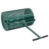 vidaXL Compost Spreader 75L Green Ø40x60 cm Steel