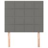 vidaXL Headboard Dark Grey 100x5x118/128 cm Fabric