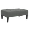 vidaXL 2-Seater Sofa Bed with Footstool Dark Grey Fabric
