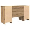 vidaXL Desk with Drawer Artisan oak 140 x 49 x 76 cm Engineered wood