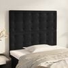 vidaXL Headboard Black 80x5x118/128 cm Velvet