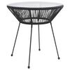 vidaXL 5 Piece Garden Dining Set Black