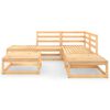 vidaXL 6 Piece Garden Lounge Set Solid Wood Pine