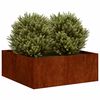 vidaXL Planter Rusty 80x80x30 cm Weathering Steel